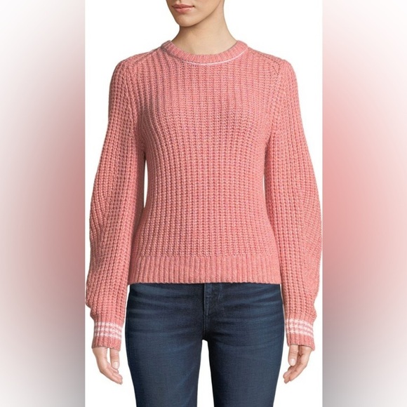 Rag & Bone Cheryl Crew in Pink Multi size S - Picture 6 of 12